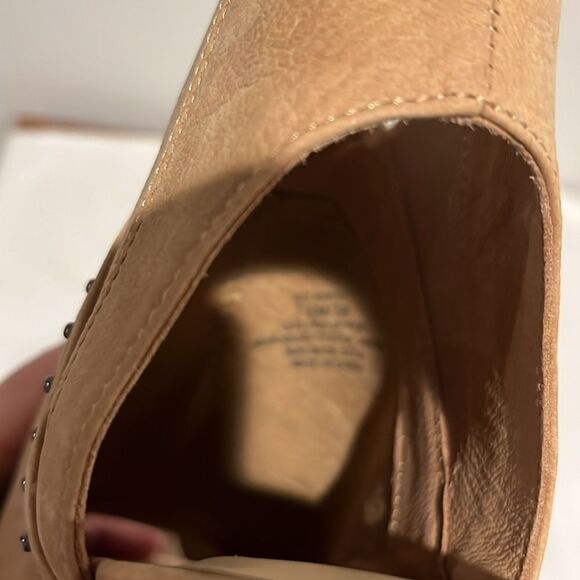 NWOT Sole Society Leather Birty Open Toe Shoe Size 7 1/2. - Picture 8 of 9